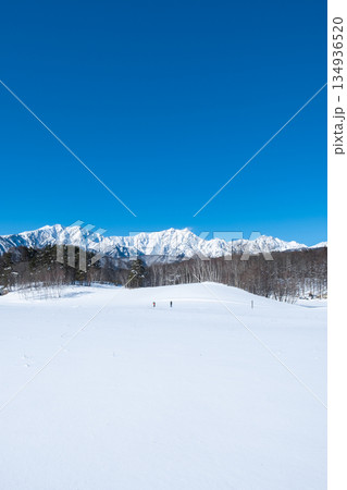 中山高原・スノートレッキング （北アルプスの眺め） 134936520