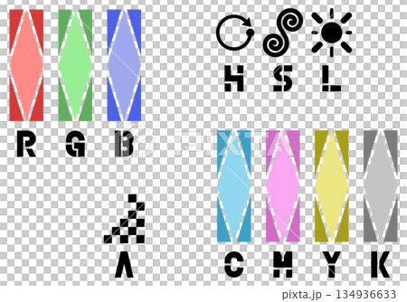 RGB-CMYK-HSLA 134936633