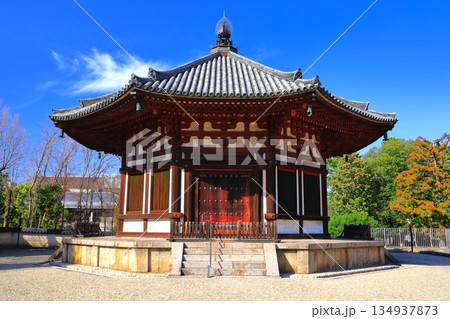 【奈良県】晴天の興福寺（北円堂） 134937873