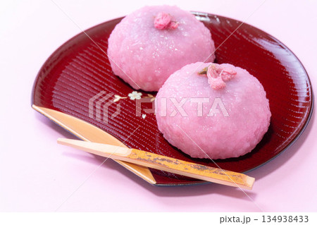 【春素材】桜餅・関西風桜餅・道明寺【食べ物素材】 【春素材】桜餅・関西風桜餅・道明寺【食べ物素材】 134938433