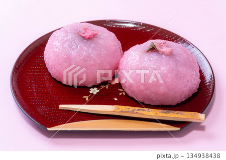 【春素材】桜餅・関西風桜餅・道明寺【食べ物素材】 【春素材】桜餅・関西風桜餅・道明寺【食べ物素材】 134938438