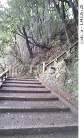 雨に濡れた階段 雨に濡れた階段 134938529