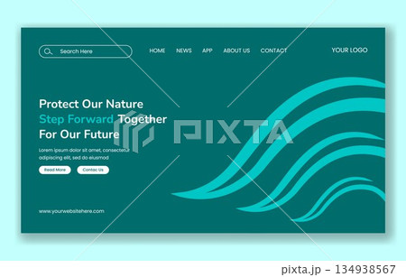 World Wetlands Day Social Media Landing Page with Flat Cartoon Hand Drawn Illustration 134938567