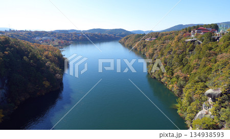 恵那峡　秋の風景 134938593