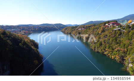 恵那峡　秋の風景 134938594