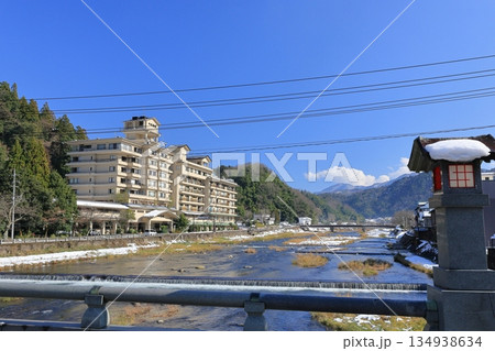 冬の三朝温泉　7 134938634