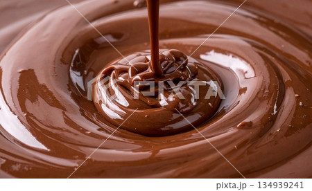 とろける濃厚チョコレート背景1 134939241