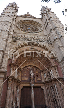 The Cathedral of Santa Maria of Palma, more commonly referred to as La Seu, is a Gothic Roman Catholic cathedral located in Palma, Mallorca, Spain, Europe The Cathedral of Santa Maria of Palma, more commonly referred to as La Seu, is a Gothic Roman Catholic cathedral located in Palma, Mallorca, Spain, Europe 134940105