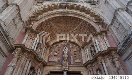 The Cathedral of Santa Maria of Palma, more commonly referred to as La Seu, is a Gothic Roman Catholic cathedral located in Palma, Mallorca, Spain, Europe The Cathedral of Santa Maria of Palma, more commonly referred to as La Seu, is a Gothic Roman Catholic cathedral located in Palma, Mallorca, Spain, Europe 134940110