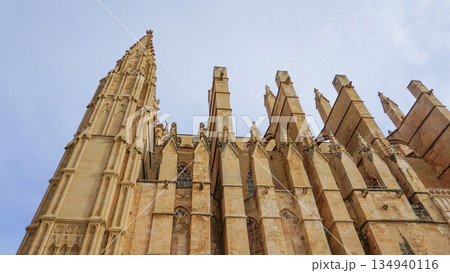 The Cathedral of Santa Maria of Palma, more commonly referred to as La Seu, is a Gothic Roman Catholic cathedral located in Palma, Mallorca, Spain, Europe The Cathedral of Santa Maria of Palma, more commonly referred to as La Seu, is a Gothic Roman Catholic cathedral located in Palma, Mallorca, Spain, Europe 134940116