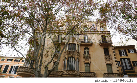 Beautiful street scenes and architecture in Palma de Mallorca, Spain 134940135