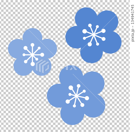 春天盛開的梅花插圖 春天盛開的梅花插圖 134941745