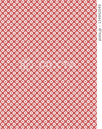 臙脂色の鹿の子柄の背景 臙脂色の鹿の子柄の背景 134942049