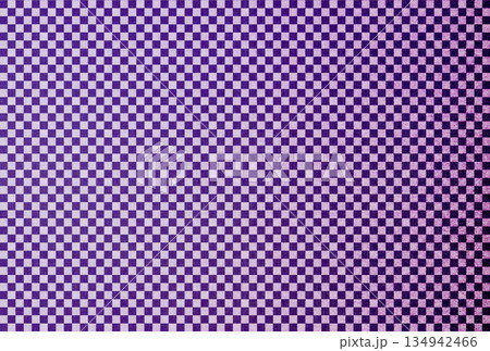 紫色の布生地に白色の市松模様のグラデーションがある背景画像14 紫色の布生地に白色の市松模様のグラデーションがある背景画像14 134942466