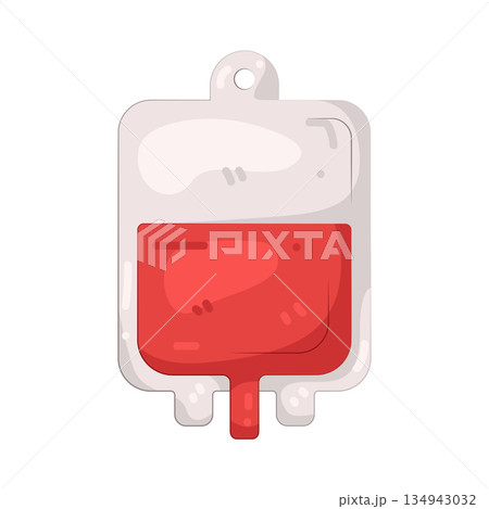Illustration of blood bag 134943032