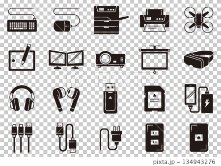 Computer Peripheral Device Icons 05 Computer Peripheral Device Icons 05 134943276