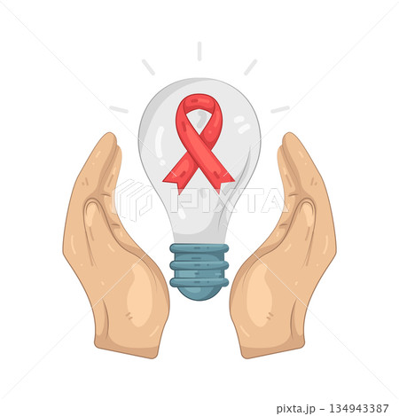 Illustration of World AIDS Day 134943387