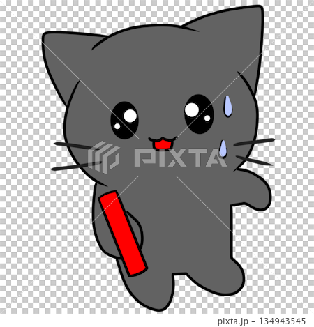 バトンを渡す　猫 134943545