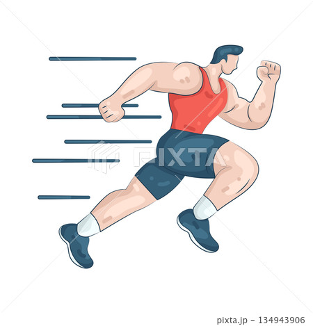 Illustration of runner 134943906