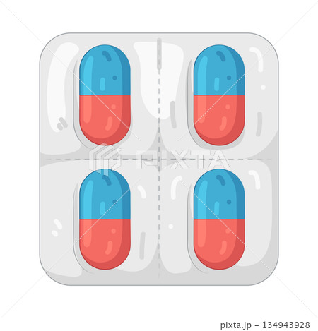 Illustration of capsule Illustration of capsule 134943928