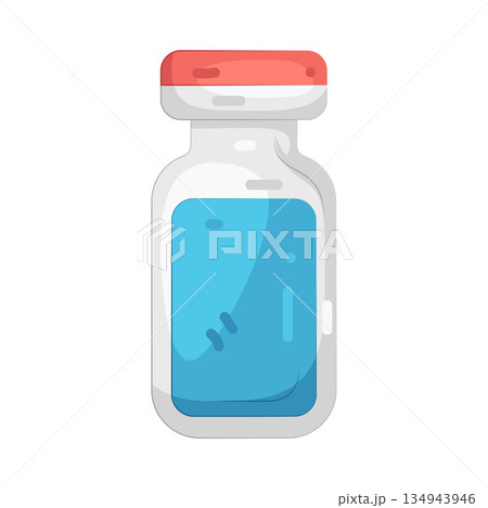 Illustration of vial bottle Illustration of vial bottle 134943946