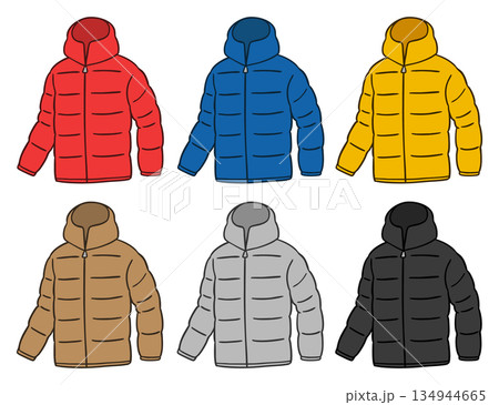 フード付きダウンジャケット 134944665
