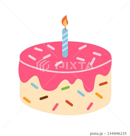 Birthday Cake, Birthday Cake with Candles 134946235