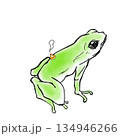 お灸をするカエル 134946266