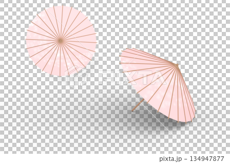 寧靜的日式雨傘背景素材 | 櫻花圖案,春天(透明) 寧靜的日式雨傘背景素材 | 櫻花圖案,春天(透明) 134947877