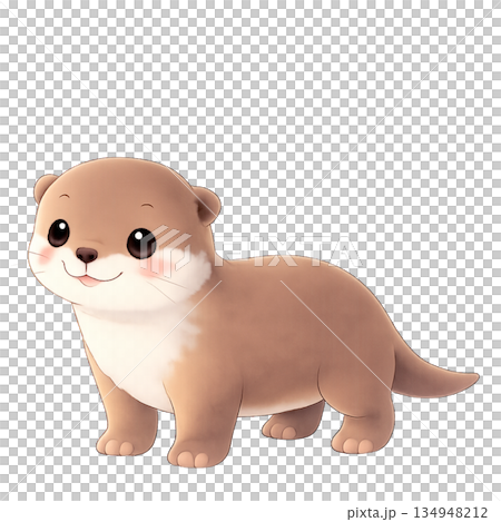 水獺的插圖 水獺的插圖 134948212