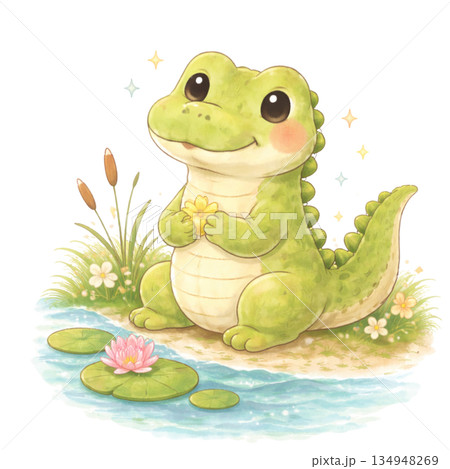ワニのイラスト ワニのイラスト 134948269