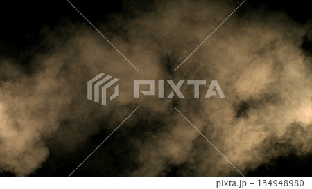 Freeze Motion Shot of Flying Sand Dust , Isolated on Black Background Freeze Motion Shot of Flying Sand Dust , Isolated on Black Background 134948980