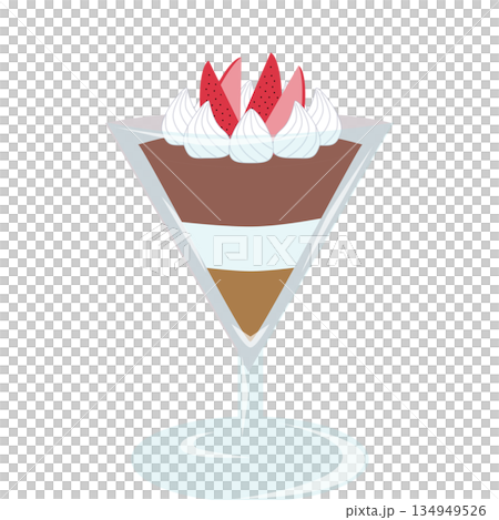 チョコレートパフェ 134949526