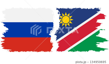 Namibia and Russia grunge flags connection vector Namibia and Russia grunge flags connection vector 134950695