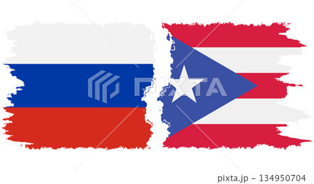 Puerto Rico and Russia grunge flags connection vector Puerto Rico and Russia grunge flags connection vector 134950704