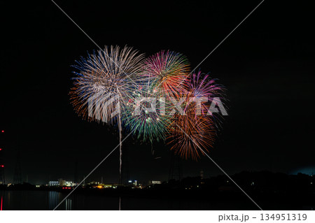 田原市の渥美半島花火大会の風景(愛知県) 134951319
