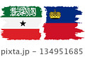 Liechtenstein and Somaliland grunge flags connection vector 134951685