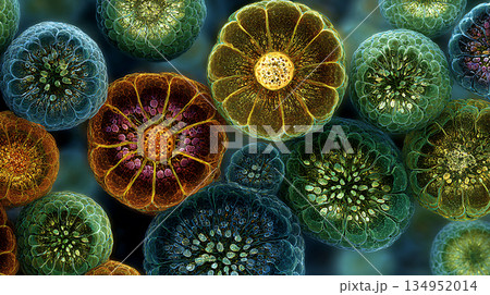 細胞 顕微鏡 マクロ 抽象 背景 134952014