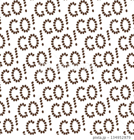 Coffee Beans Formed word GO and exclamation mark Seamless Pattern Minimalist Background flat Design. Coffee Day Thematic or Greeting Card Backdrop Media post or Promo banner, leaflet, label, price tag Coffee Beans Formed word GO and exclamation mark Seamless Pattern Minimalist Background flat Design. Coffee Day Thematic or Greeting Card Backdrop Media post or Promo banner, leaflet, label, price tag 134952979