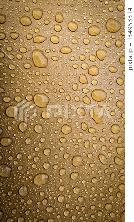condensations on metallic surface with numerous water droplets of varying sizes, creating a luxurious, abstract texture. Ideal background for branding, product shots, or premium design projects condensations on metallic surface with numerous water droplets of varying sizes, creating a luxurious, abstract texture. Ideal background for branding, product shots, or premium design projects 134953314