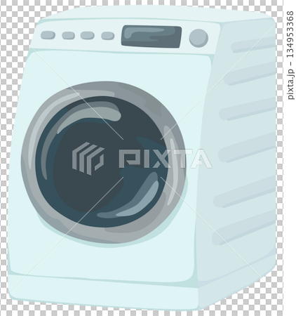 ドラム式洗濯機のイラスト ベクター素材 ドラム式洗濯機のイラスト ベクター素材 134953368