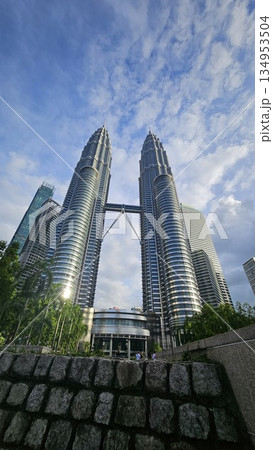 this is famous build in Malaysia named Twin Tower at KLCC this is famous build in Malaysia named Twin Tower at KLCC 134953504