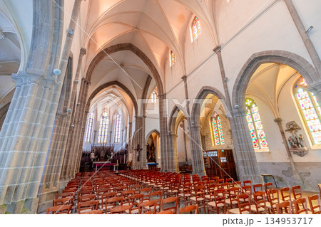 Saint Pierre church, Plougrescant, cotes d'armor, brittany, france 134953717