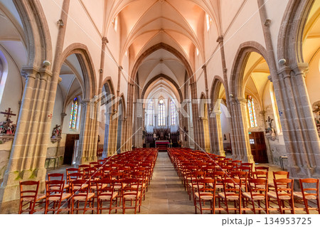 Saint Pierre church, Plougrescant, cotes d'armor, brittany, france 134953725