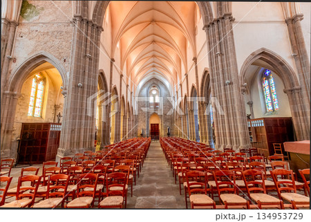 Saint Pierre church, Plougrescant, cotes d'armor, brittany, france 134953729