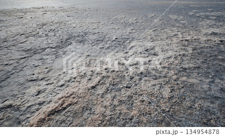 A dried up salt dead lake in the town of Primorsky in Crimea. A dried up salt dead lake in the town of Primorsky in Crimea. 134954878