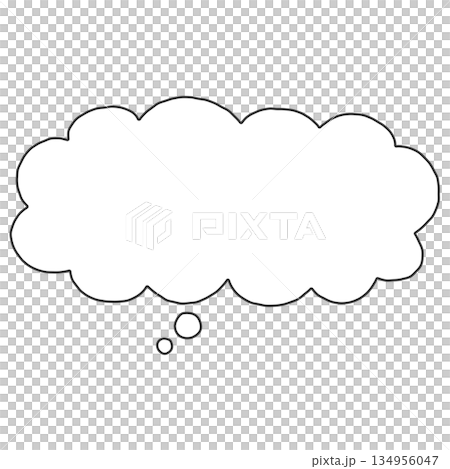 A simple, hand-drawn, horizontal, downward-facing speech bubble A simple, hand-drawn, horizontal, downward-facing speech bubble 134956047