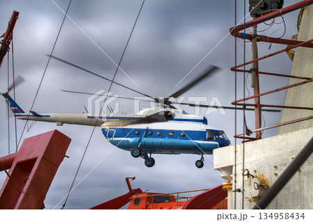 ship-based helicopter 134958434