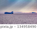 Icebergs, glaciers, growlers in Arctic ocean 134958490