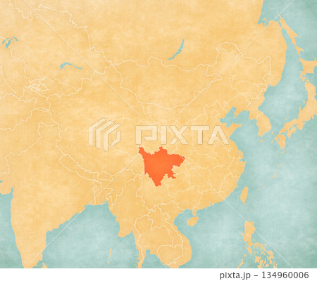 Map of China - Sichuan Map of China - Sichuan 134960006